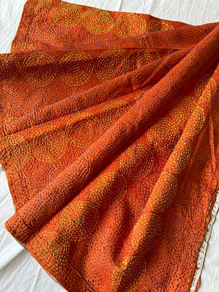 Qantas Silk Stole Violet x Ivory htm150513