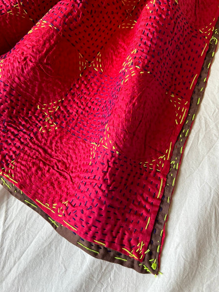 Qantas Silk Stole Violet x Ivory htm150513