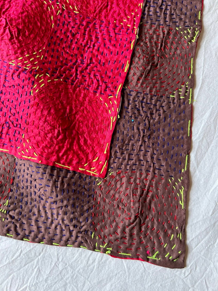 Qantas Silk Stole Violet x Ivory htm150513