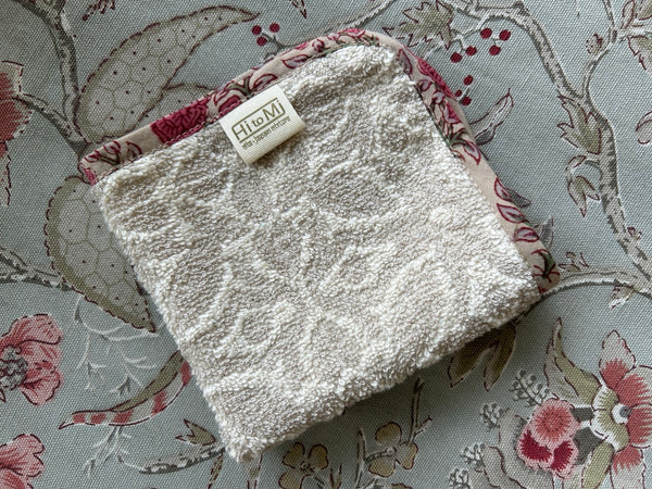 Fluffy towel handkerchief pink htm150520
