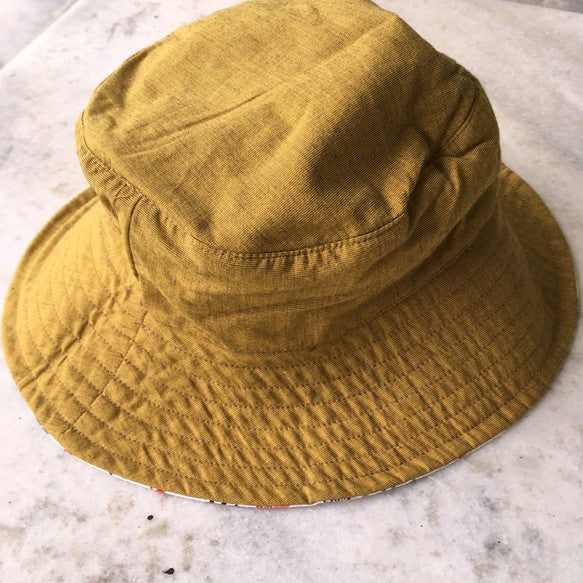 Indian Cotton Kids Reversible Hat/Colorful Elephant thm150272
