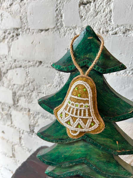 ハンドメイド フェルトオーナメント　ベル／モカ htm150559