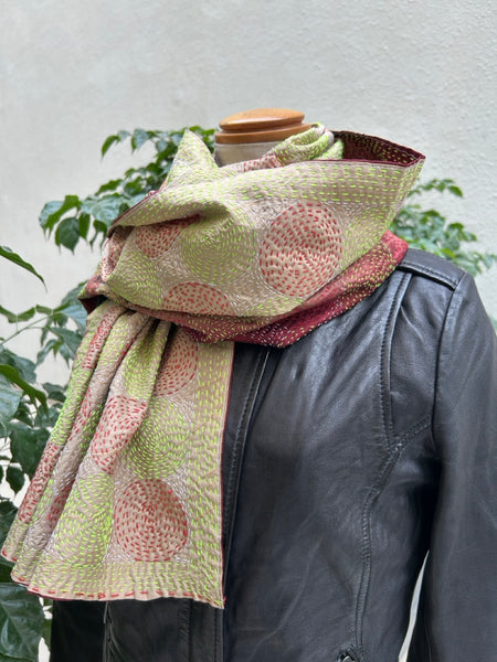 カンタストール　シルク　レッドxライトベージュhtm150563