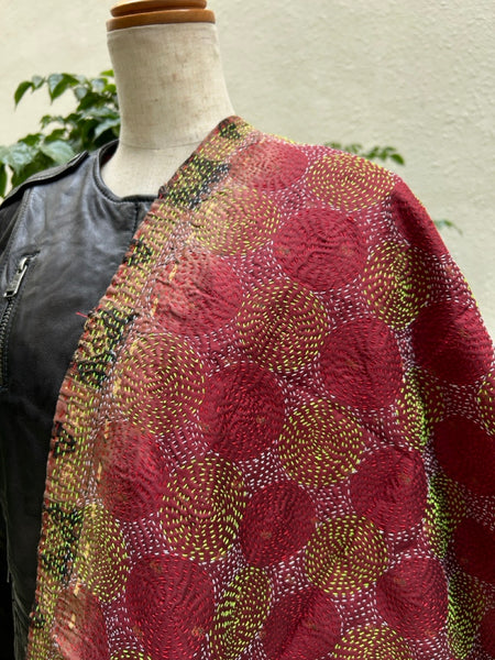 カンタストール　シルク　レッドxライトベージュhtm150563