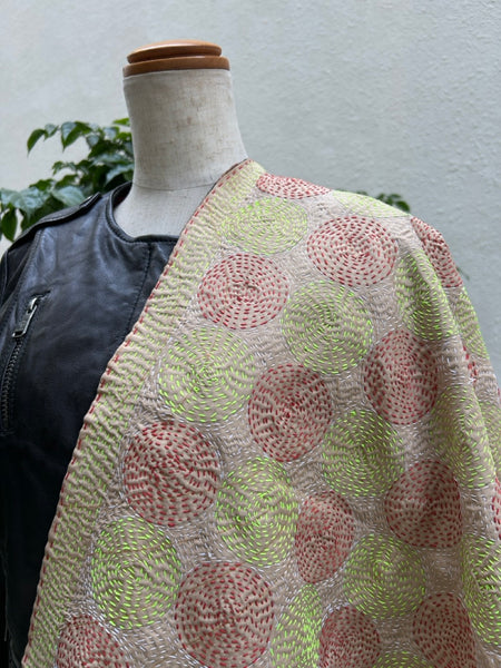 カンタストール　シルク　レッドxライトベージュhtm150563