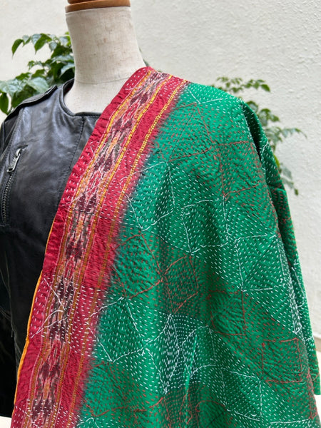 カンタストール　シルク　レッドボーダーxオレンジ htm150563