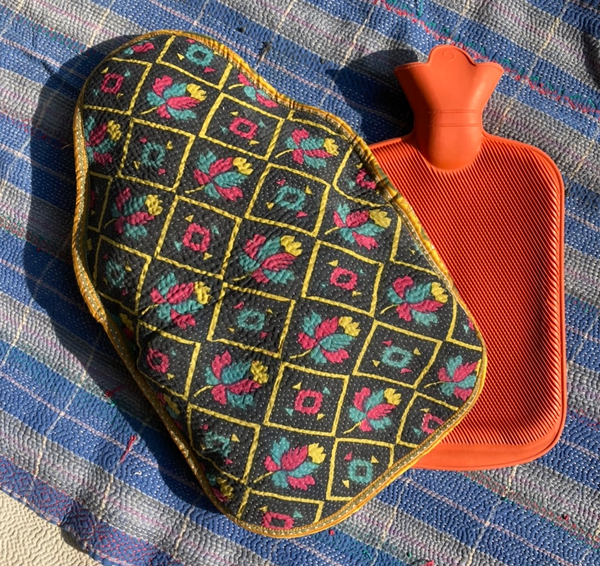 湯たんぽと湯たんぽカバーセット　グドゥリxモフグリーン　htm150297