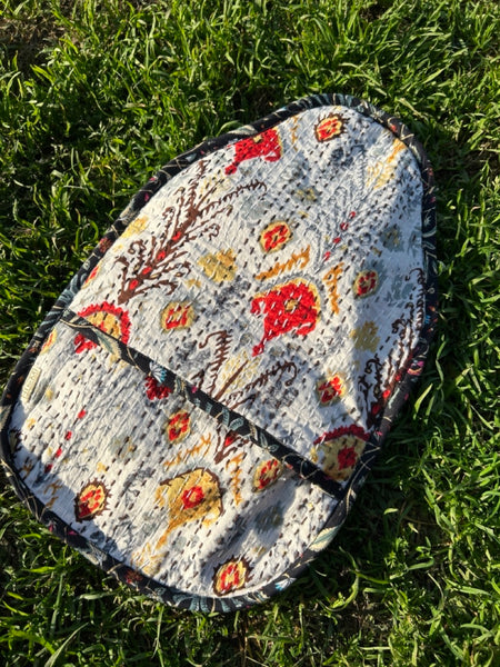 湯たんぽと湯たんぽカバーセット　タペストリー柄 　htm150413